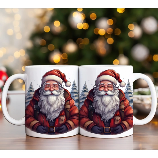 ŚWIĄTECZNY KOMPLET KUBKÓW 330ml NA PREZENT MIKOŁAJ ZESTAW ŚWIĘTA MIKOŁAJ