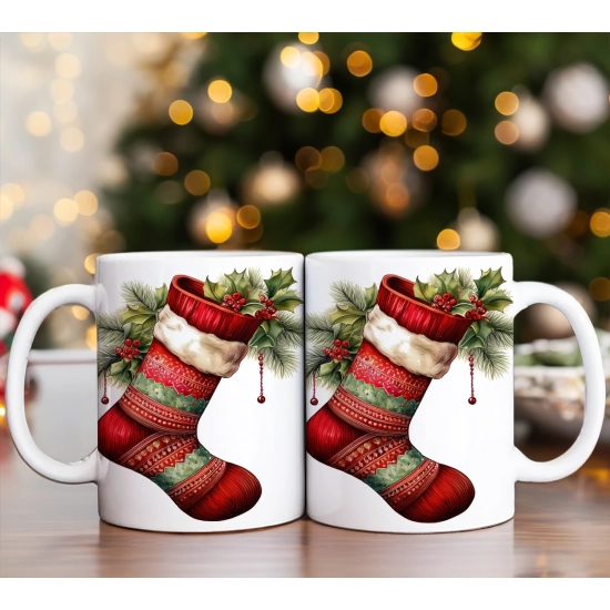 ŚWIĄTECZNY KOMPLET KUBKÓW 330ml NA PREZENT MIKOŁAJ ZESTAW ŚWIĘTA MIKOŁAJ