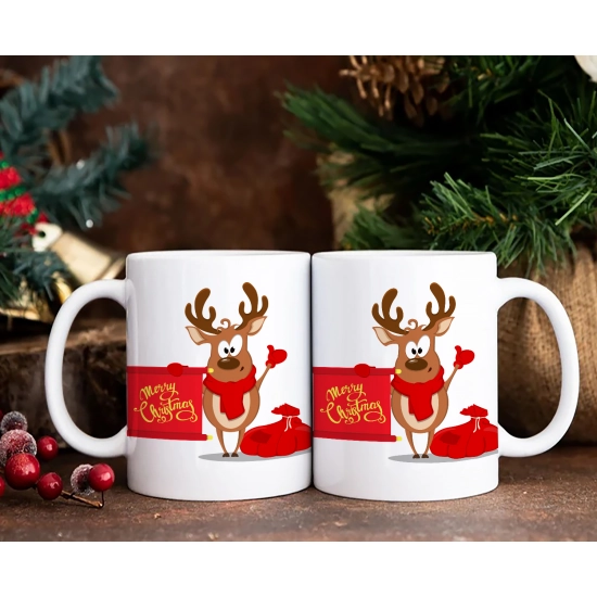 PREZENT ŚWIĄTECZNY ZESTAW KUBKÓW W SKRZYNCE KUBKI MIKOŁAJ RENIFER ŚWIĘTA