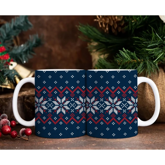 PREZENT ŚWIĄTECZNY ZESTAW KUBKÓW W SKRZYNCE KUBKI MIKOŁAJ RENIFER ŚWIĘTA