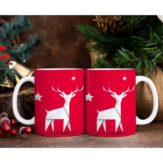 PREZENT ŚWIĄTECZNY ZESTAW KUBKÓW W SKRZYNCE KUBKI MIKOŁAJ RENIFER ŚWIĘTA