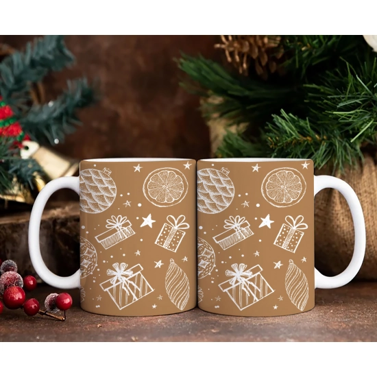 PREZENT ŚWIĄTECZNY ZESTAW KUBKÓW W SKRZYNCE KUBKI MIKOŁAJ RENIFER ŚWIĘTA