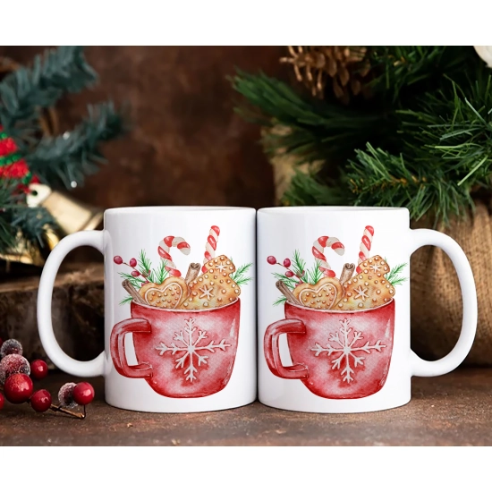 PREZENT ŚWIĄTECZNY ZESTAW KUBKÓW W SKRZYNCE KUBKI MIKOŁAJ RENIFER ŚWIĘTA