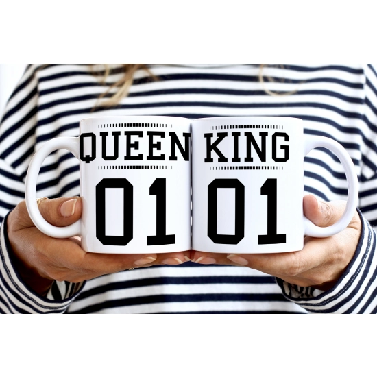 PREZENT ŚLUBNY ZESTAW KOC 160x200 + KUBKI ŻONA MĄŻ