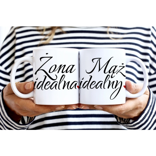 PREZENT ŚLUBNY ZESTAW KOC 160x200 + KUBKI ŻONA MĄŻ