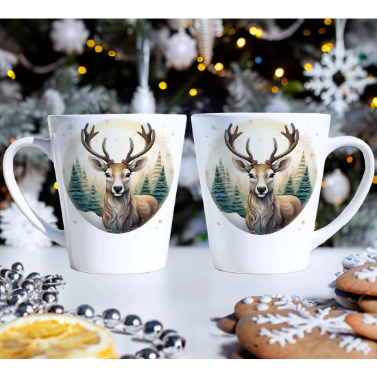 PREZENT ŚWIĄTECZNY ZESTAW KUBKÓW LATTE W SKRZYNCE KUBKI MIKOŁAJ NA ŚWIĘTA