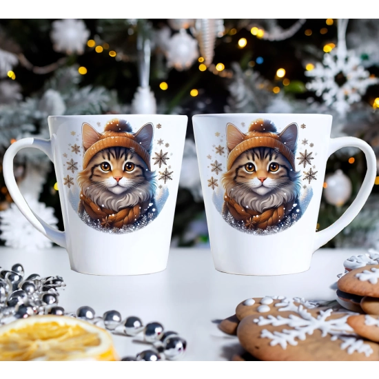 ZESTAW PREZENT ŚWIĄTECZNY KOMPLET KUBKI LATTE RĘCZNIKI ŚWIĘTA MIKOŁAJ