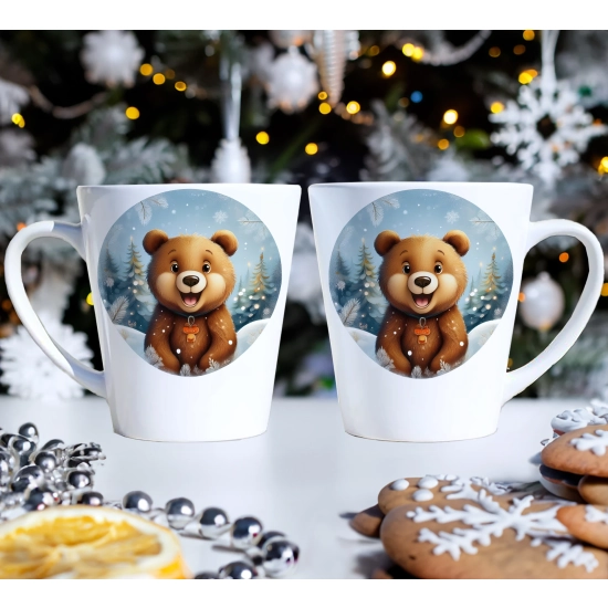 PREZENT ŚWIĄTECZNY ZESTAW KUBKÓW LATTE W SKRZYNCE KUBKI MIKOŁAJ NA ŚWIĘTA