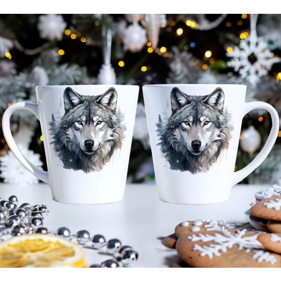 PREZENT ŚWIĄTECZNY ZESTAW KUBKÓW LATTE W SKRZYNCE KUBKI MIKOŁAJ NA ŚWIĘTA