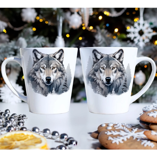 PREZENT ŚWIĄTECZNY ZESTAW KUBKÓW LATTE W SKRZYNCE KUBKI MIKOŁAJ NA ŚWIĘTA