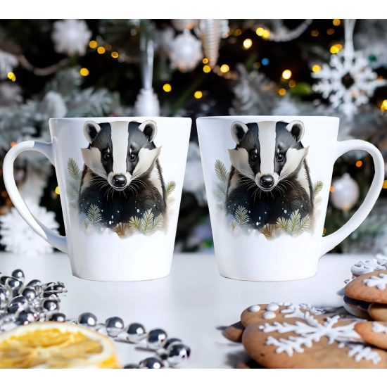 PREZENT ŚWIĄTECZNY ZESTAW KUBKÓW LATTE W SKRZYNCE KUBKI MIKOŁAJ NA ŚWIĘTA