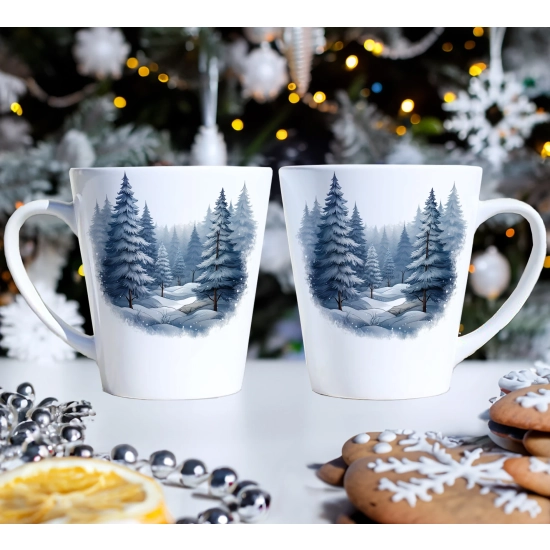 PREZENT ŚWIĄTECZNY ZESTAW KUBKÓW LATTE W SKRZYNCE KUBKI MIKOŁAJ NA ŚWIĘTA