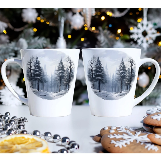 PREZENT ŚWIĄTECZNY ZESTAW KUBKÓW LATTE W SKRZYNCE KUBKI MIKOŁAJ NA ŚWIĘTA