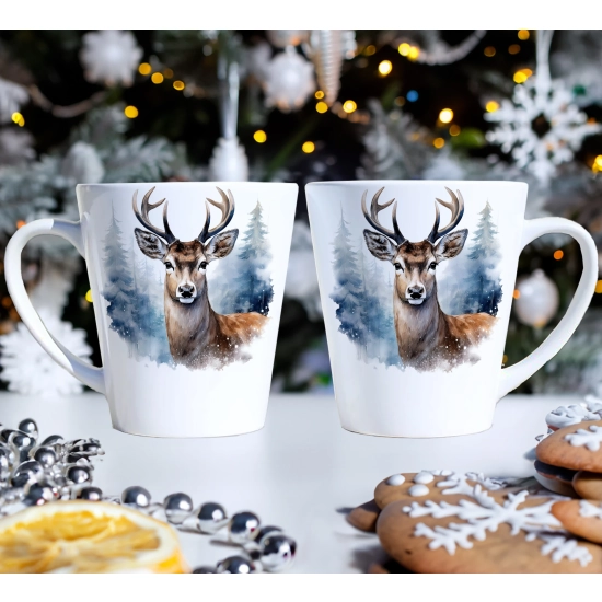 PREZENT ŚWIĄTECZNY ZESTAW KUBKÓW LATTE W SKRZYNCE KUBKI MIKOŁAJ NA ŚWIĘTA