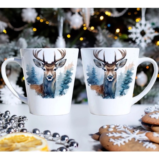 PREZENT ŚWIĄTECZNY ZESTAW KUBKÓW LATTE W SKRZYNCE KUBKI MIKOŁAJ NA ŚWIĘTA