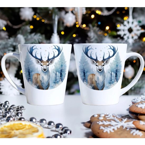 PREZENT ŚWIĄTECZNY ZESTAW KUBKÓW LATTE W SKRZYNCE KUBKI MIKOŁAJ NA ŚWIĘTA