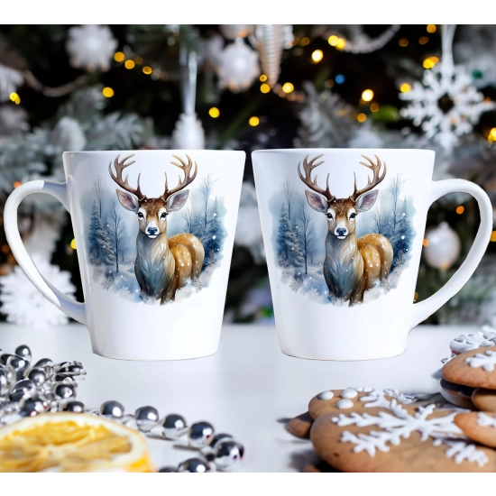 PREZENT ŚWIĄTECZNY ZESTAW KUBKÓW LATTE W SKRZYNCE KUBKI MIKOŁAJ NA ŚWIĘTA