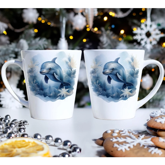 PREZENT ŚWIĄTECZNY ZESTAW KUBKÓW LATTE W SKRZYNCE KUBKI MIKOŁAJ NA ŚWIĘTA