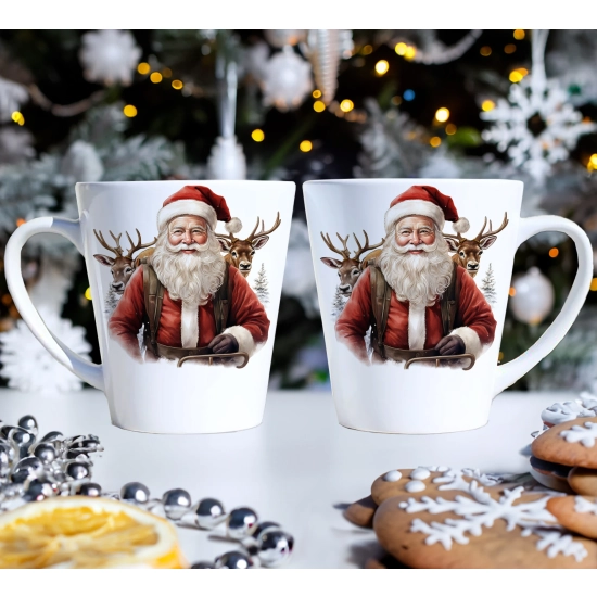 ŚWIĄTECZNY KOMPLET KUBKÓW 330ml NA PREZENT MIKOŁAJ ZESTAW ŚWIĘTA MIKOŁAJ