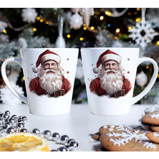 PREZENT ŚWIĄTECZNY ZESTAW KUBKÓW LATTE W SKRZYNCE KUBKI MIKOŁAJ NA ŚWIĘTA