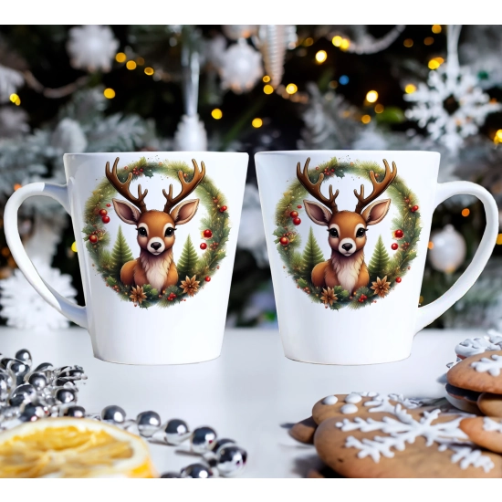 PREZENT ŚWIĄTECZNY ZESTAW KUBKÓW LATTE W SKRZYNCE KUBKI MIKOŁAJ NA ŚWIĘTA