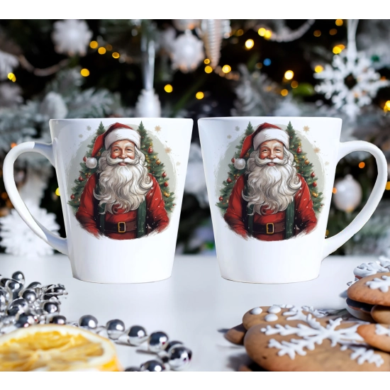 PREZENT ŚWIĄTECZNY ZESTAW KUBKÓW LATTE W SKRZYNCE KUBKI MIKOŁAJ NA ŚWIĘTA