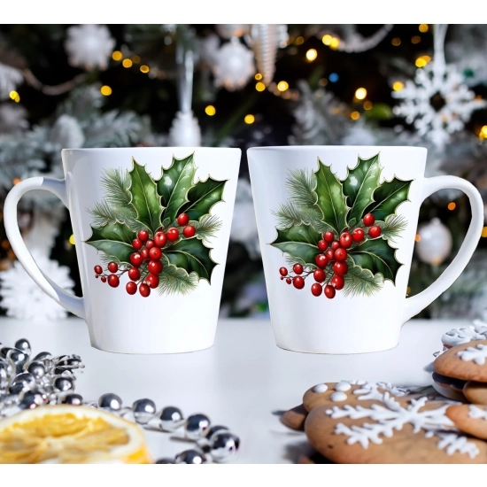 PREZENT ŚWIĄTECZNY ZESTAW KUBKÓW LATTE W SKRZYNCE KUBKI MIKOŁAJ NA ŚWIĘTA