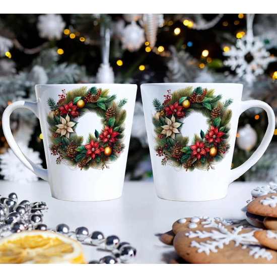 PREZENT ŚWIĄTECZNY ZESTAW KUBKÓW LATTE W SKRZYNCE KUBKI MIKOŁAJ NA ŚWIĘTA