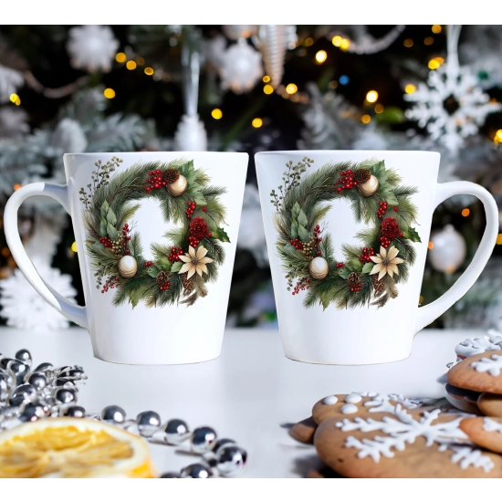 PREZENT ŚWIĄTECZNY ZESTAW KUBKÓW LATTE W SKRZYNCE KUBKI MIKOŁAJ NA ŚWIĘTA