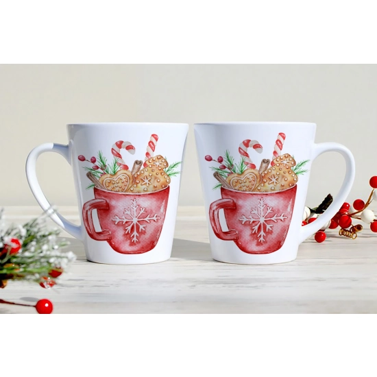 PREZENT ŚWIĄTECZNY ZESTAW KUBKÓW LATTE W SKRZYNCE