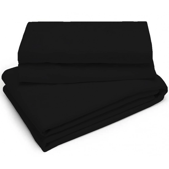 PRZEŚCIERADŁO TRADYCYJNE 200x220 BEZ GUMKI GRUBE CZARNY
