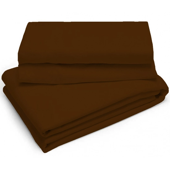 PRZEŚCIERADŁO TRADYCYJNE 200x220 BEZ GUMKI GRUBE BRĄZ