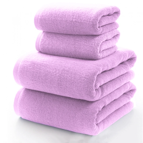 KOMPLET RĘCZNIKÓW FROTTE 2x 70X140 + 2x 50x100 400g/m2 GRUBE CHŁONNE FIOŁEK