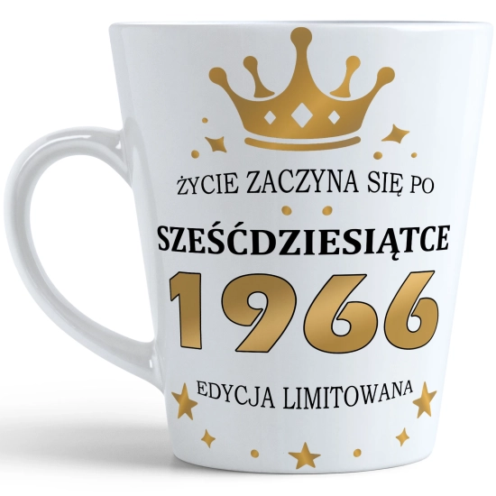 KUBEK LATTE PREZENT URODZINY 60 SZEŚĆDZIESIĄTKĘ ZNAK