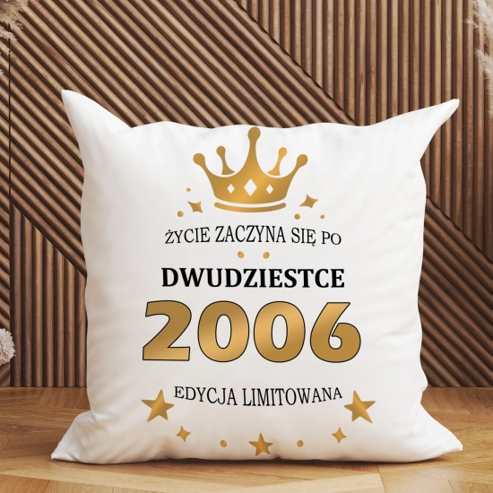 KOMPLET PODUSZKA KUBEK NA 20 URODZINY PREZENT