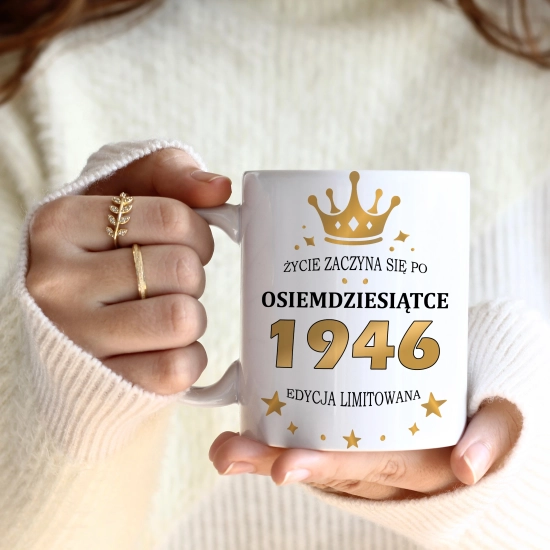 SUPER KUBEK NA PREZENT URODZINY 80 OSIEMDZIESIĄTKĘ