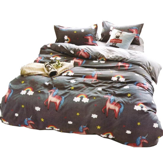 KOMPLET POŚCIELI 100% BAWEŁNA DWUSTRONNA POŚCIEL 135x200 + PRZEŚCIERADŁO