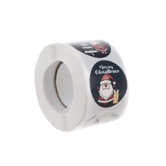 ZESTAW 500 ŚWIĄTECZNYCH NAKLEJEK NA PREZENTY