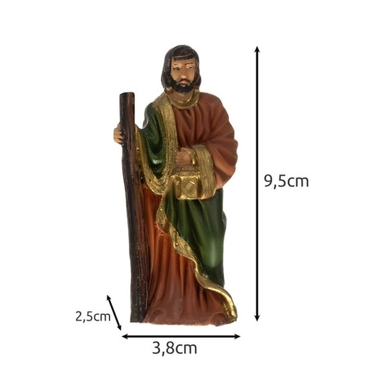 Figurka obok miary z wymiarami