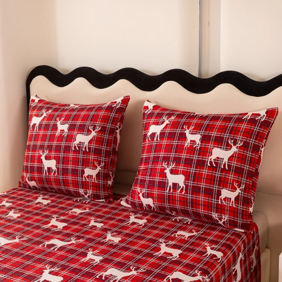 Komplet pościeli bożonarodzeniowej z motywem choinki