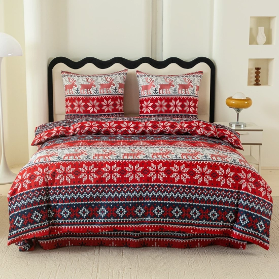 Elegancka pościel świąteczna satynowa w opakowaniu prezentowym