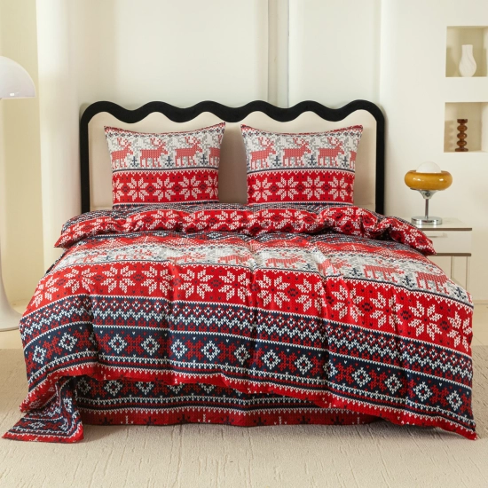 Pościel na Boże Narodzenie satyna 160x200