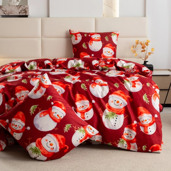 Pościel na Boże Narodzenie satyna 160x200