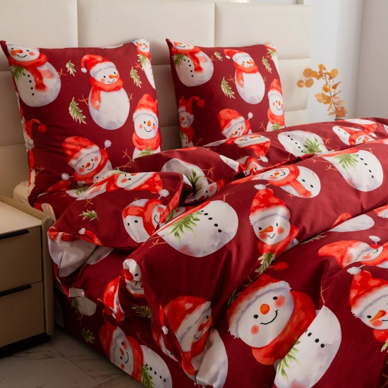 Komplet pościeli świątecznej do sypialni zimowej