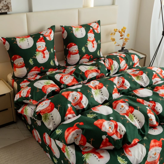 Świąteczna pościel satynowa 3 el. TwójDomNa5.pl