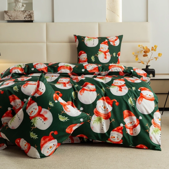 Pościel na Boże Narodzenie satyna 160x200