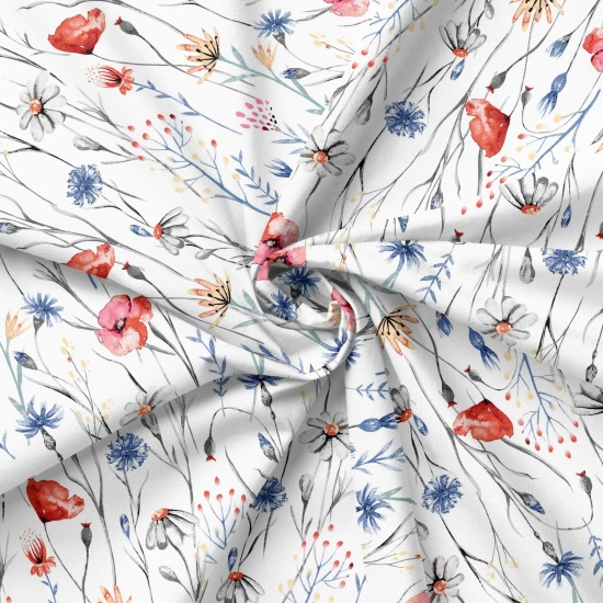 TKANINA 100% BAWEŁNA 160cm BAWEŁNIANA DRUK 0.5MB MATERIAŁ WZORY DRUKI