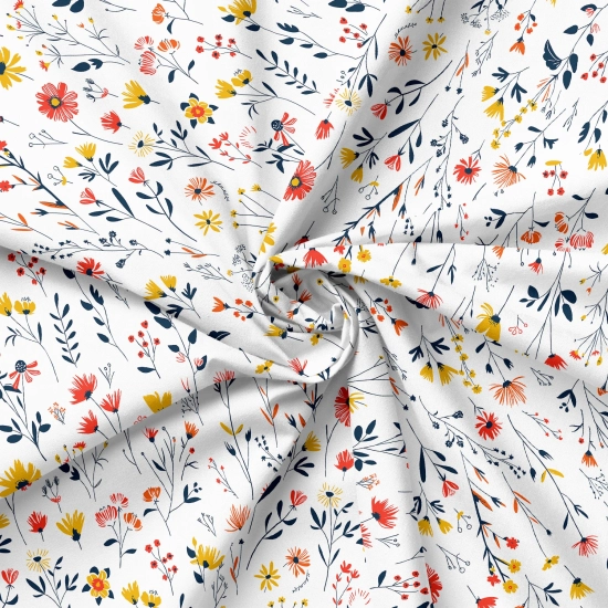 Tkanina Bawełniana na Metry Premium J&W Letnia Łąka 160cm