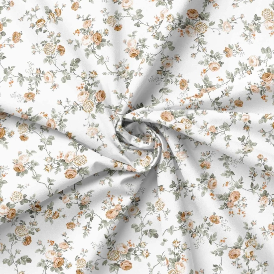 Tkanina Bawełniana na Metry Premium J&W Różany Ogród 160cm