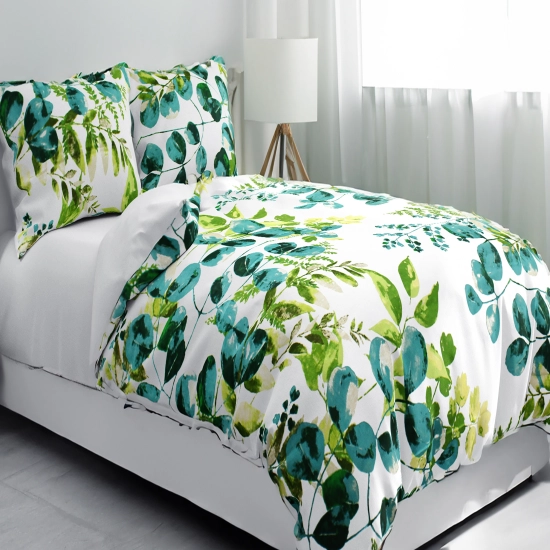 POŚCIEL 100% BAWEŁNA  WODNE LIŚCIE POLSKI KOMPLET POŚCIELI